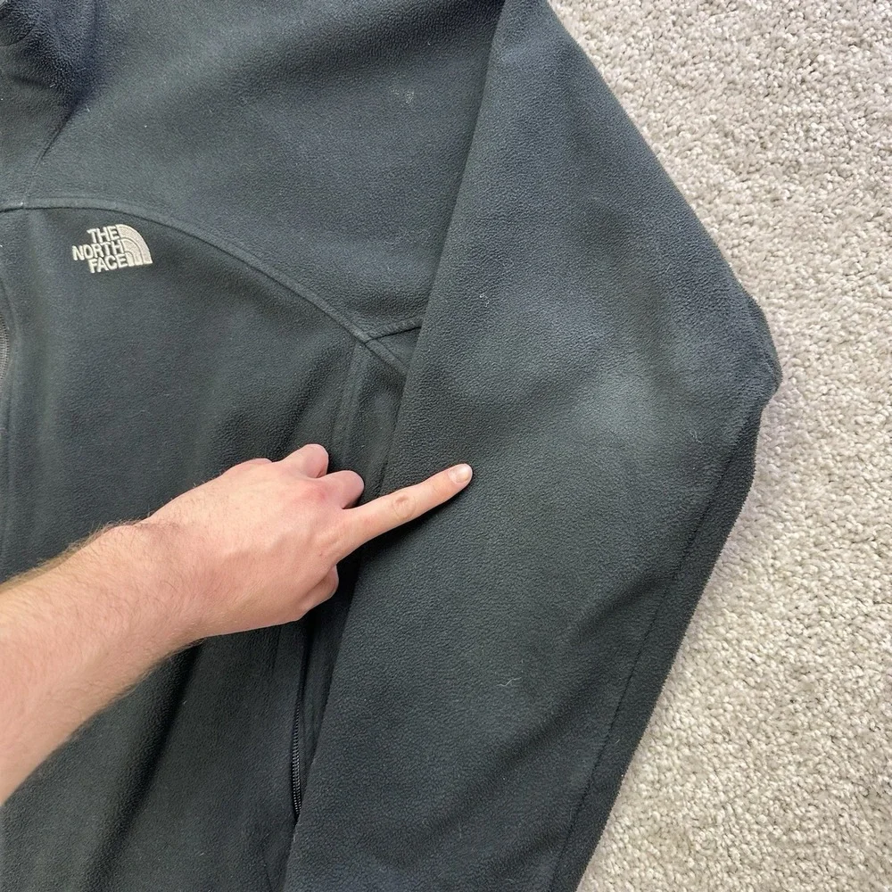 The North Face Windwall Mens XXL Black Full Zip Fleece Jacket